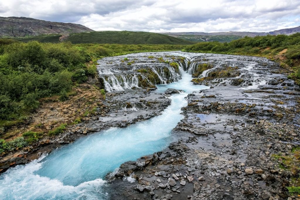places to visit in iceland in summer (Brúarfoss)