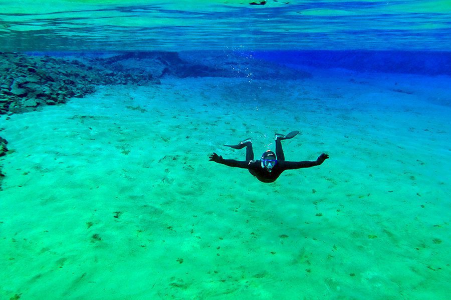 Cold & Hot: Silfra Snorkeling & Sky Lagoon with Snorkeling Photos